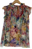 Zimmerman- Multi Floral Print- Two Piece Blouse-Sz 2